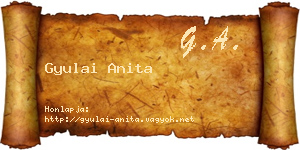 Gyulai Anita névjegykártya
